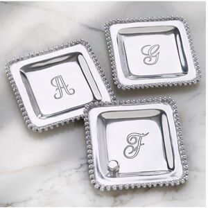 MudPie Initial B Pewter Trinket Tray